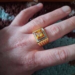 Gold and Silver Men's Ring